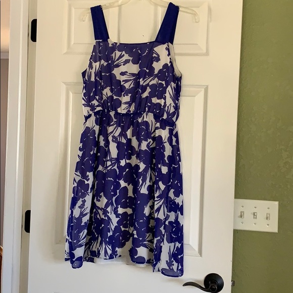 Women’s GAP Blue/White Sheer Dress, Size M - Picture 7 of 9